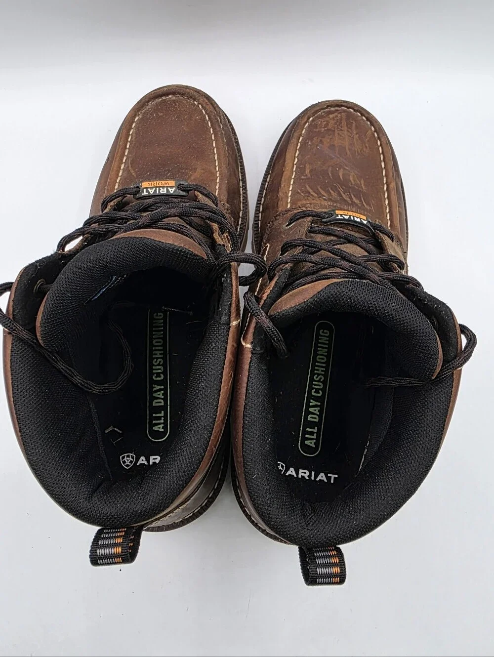 Ariat Rebar Lift Chukka Comp Toe Boots Mens Size 11.5 Brown Waterproof Worn 3x